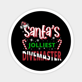 Santa's Jolliest Divemaster - Holiday Funny Christmas Magnet